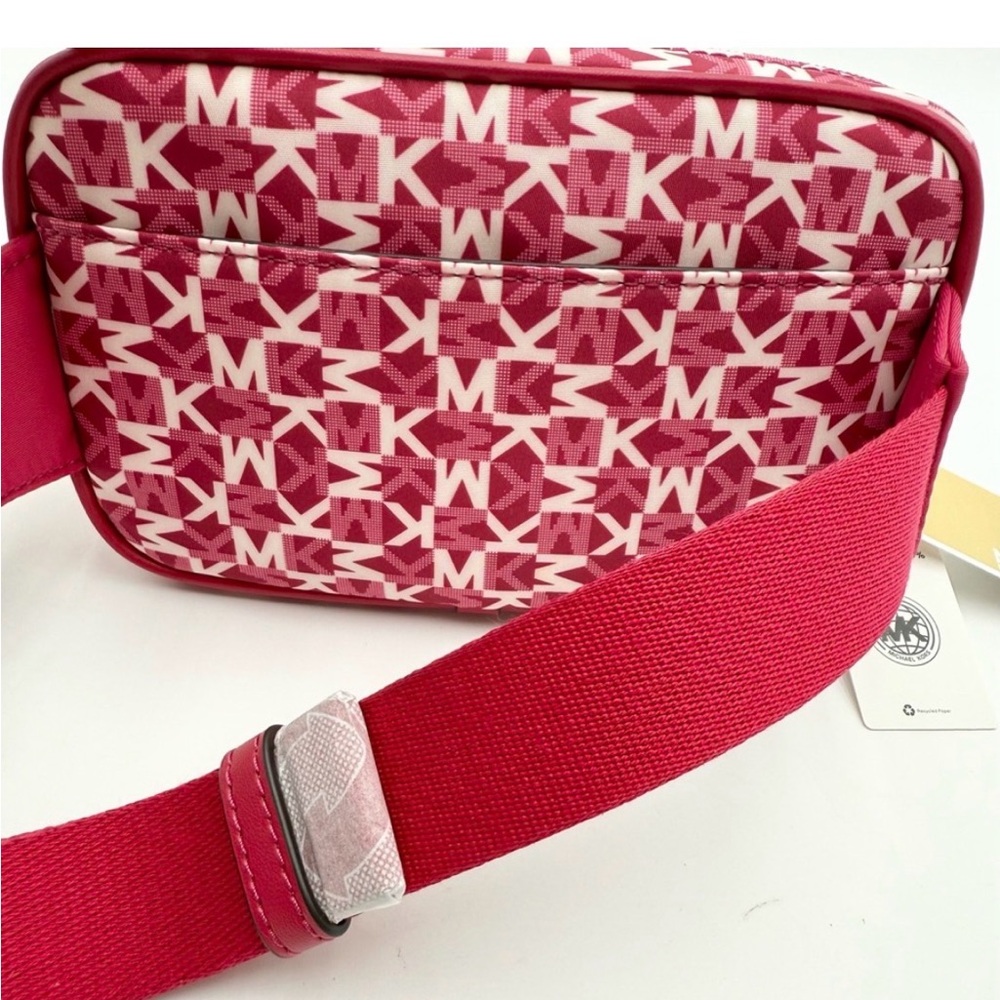 NEW Michael Kors Pink Logo Crossbody Bag - Picture 3 of 4
